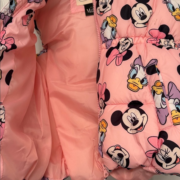 Pink Minnie Mouse Hooded Puffer Vest for Kids - Picture 8 of 9